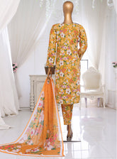 Sumi Printed Lawn Suits Stitched 3 Piece - SU25PL 01 MUSTARD